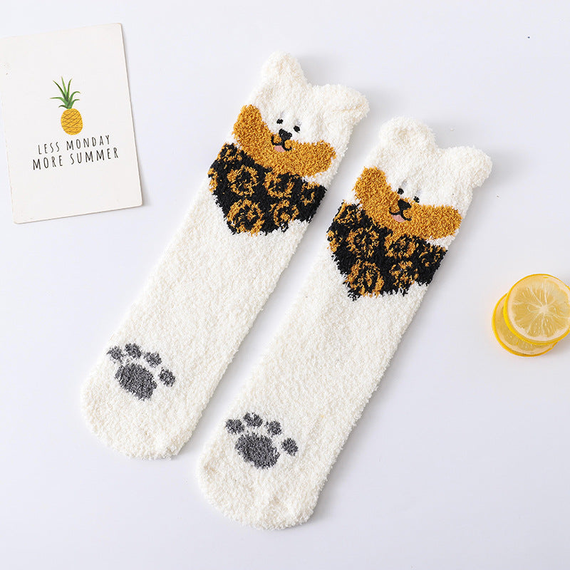Plush Puppy Lounge Socks