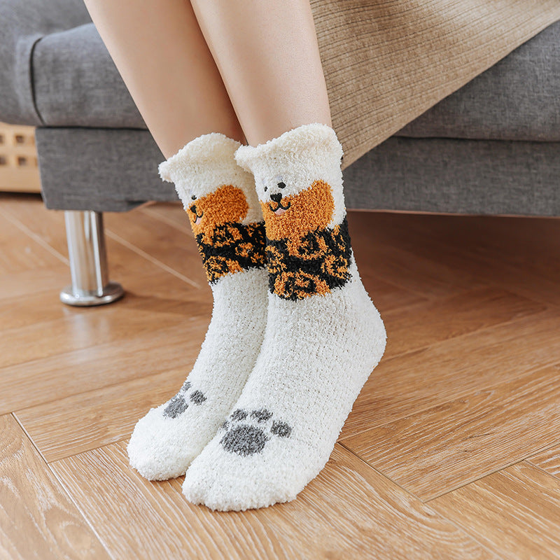 Plush Puppy Lounge Socks