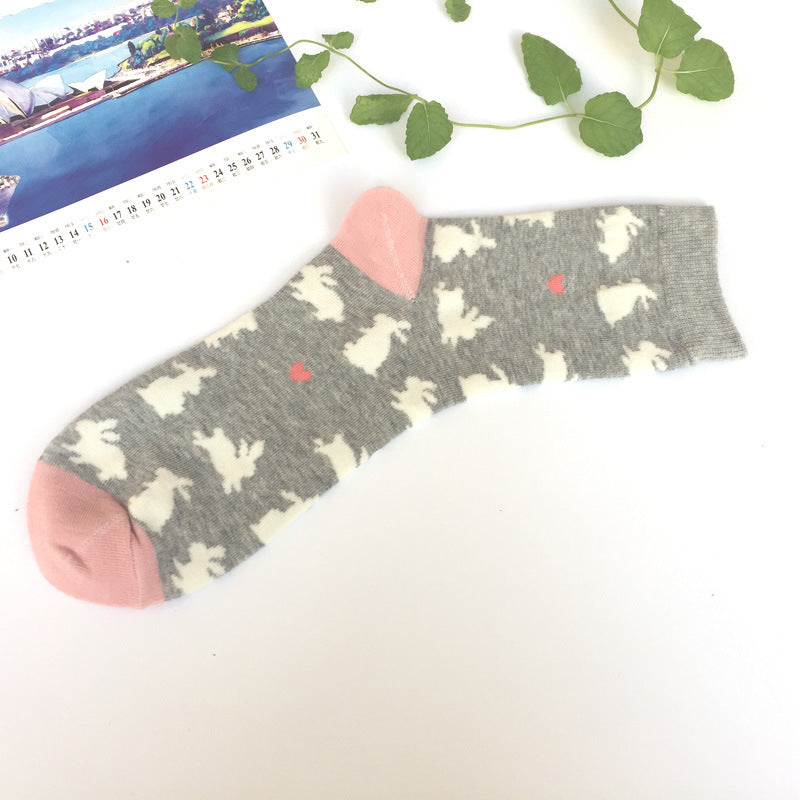 Female Cartoon Animal Socks