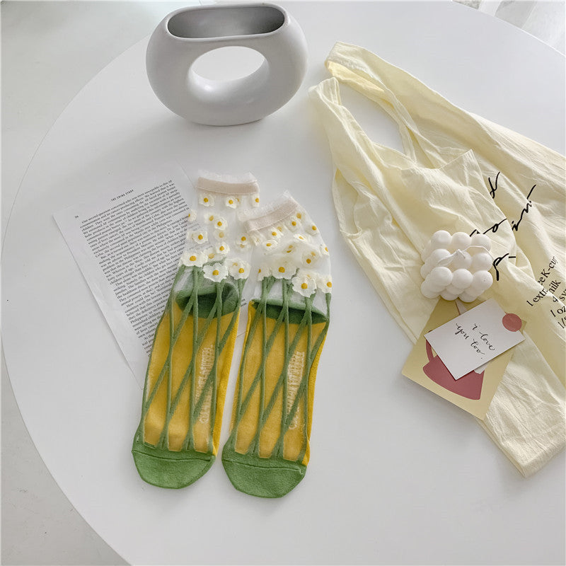 Retro Sheer Socks