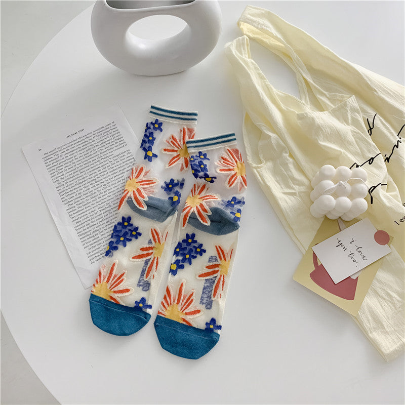 Retro Sheer Socks