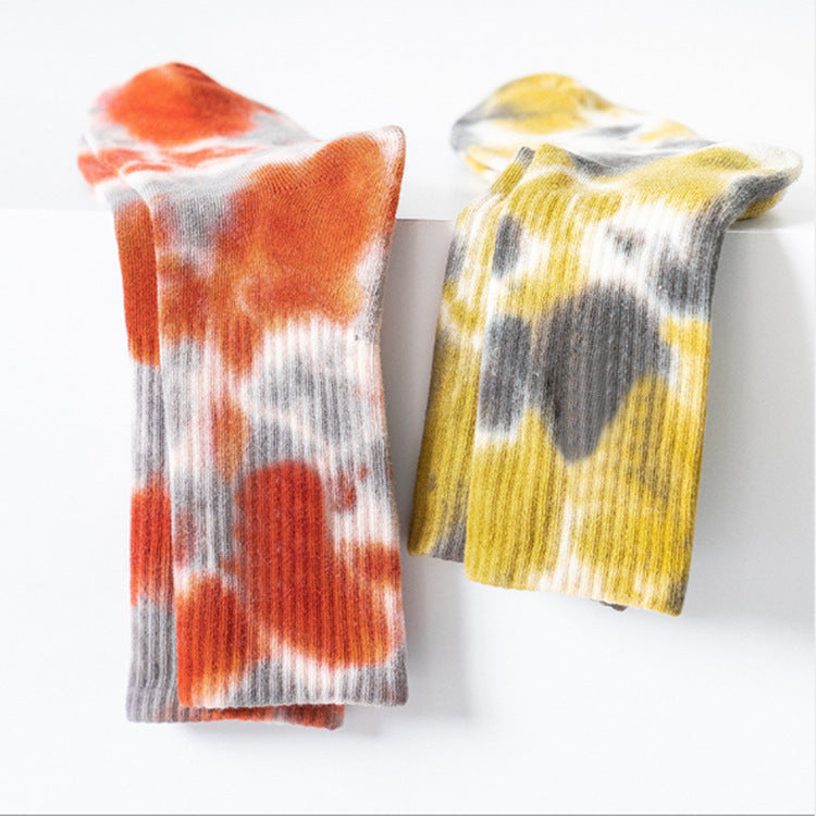 Female Tie-Dye Tube Socks