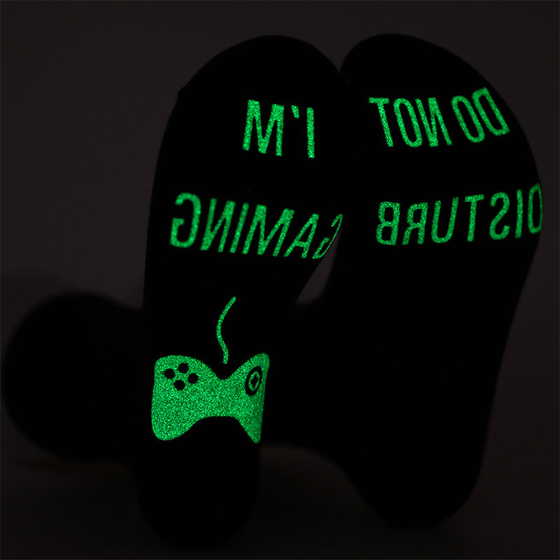 Male Cotton Mid Letter Socks