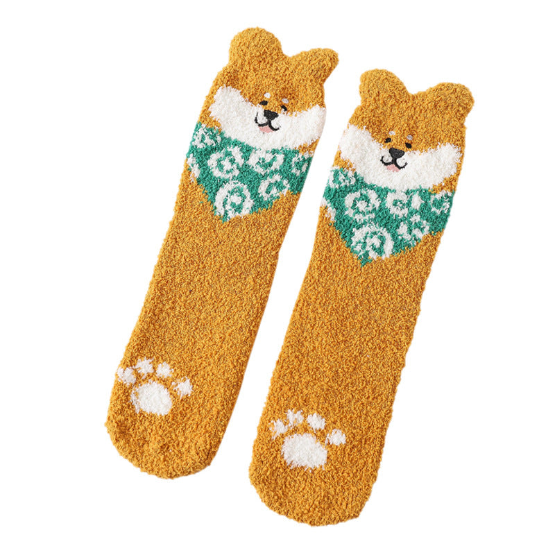 Plush Puppy Lounge Socks
