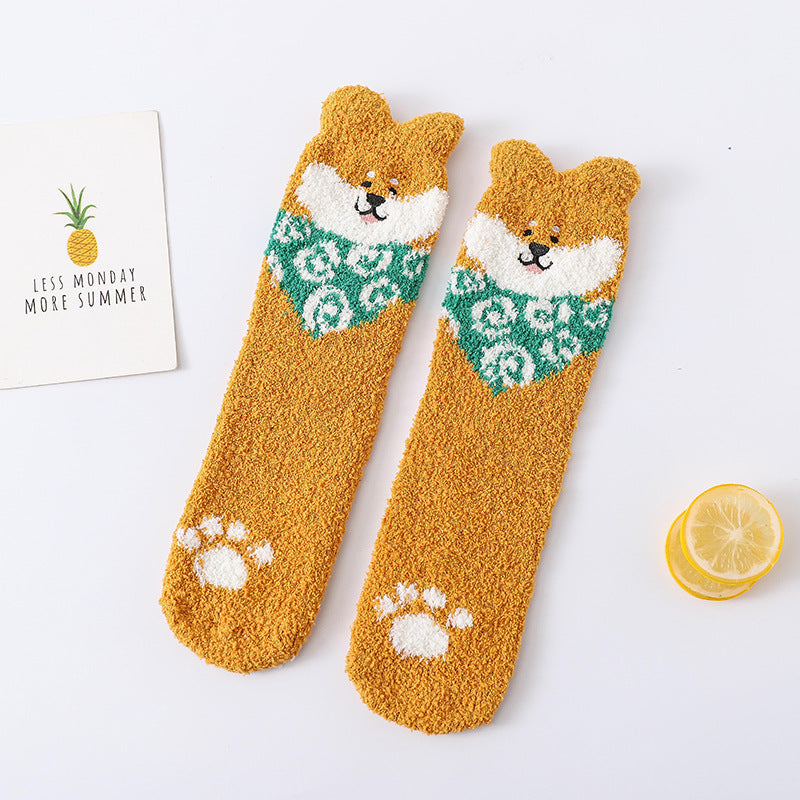 Plush Puppy Lounge Socks