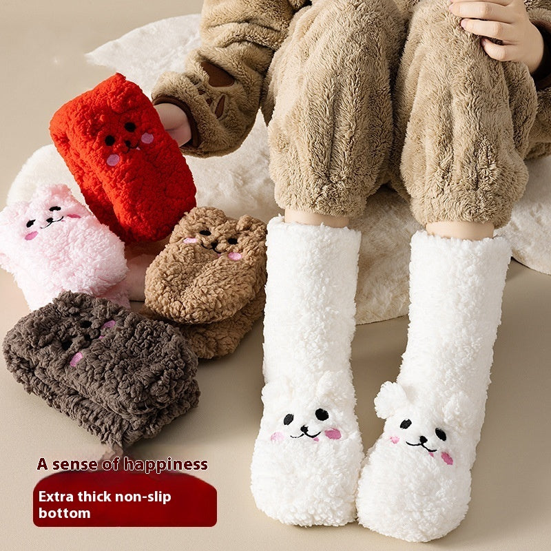 Winter Velvet Home Socks
