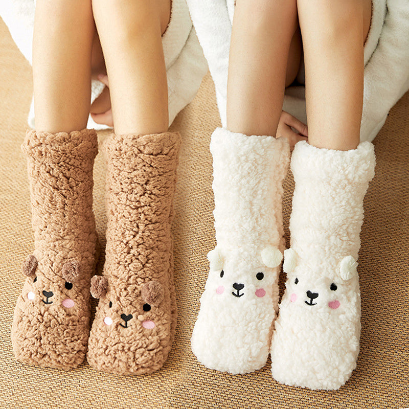 Winter Velvet Home Socks