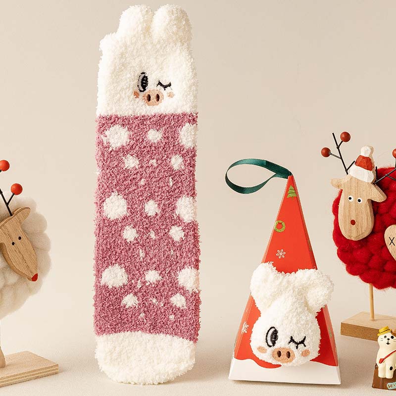 Plush Animal Tube Socks