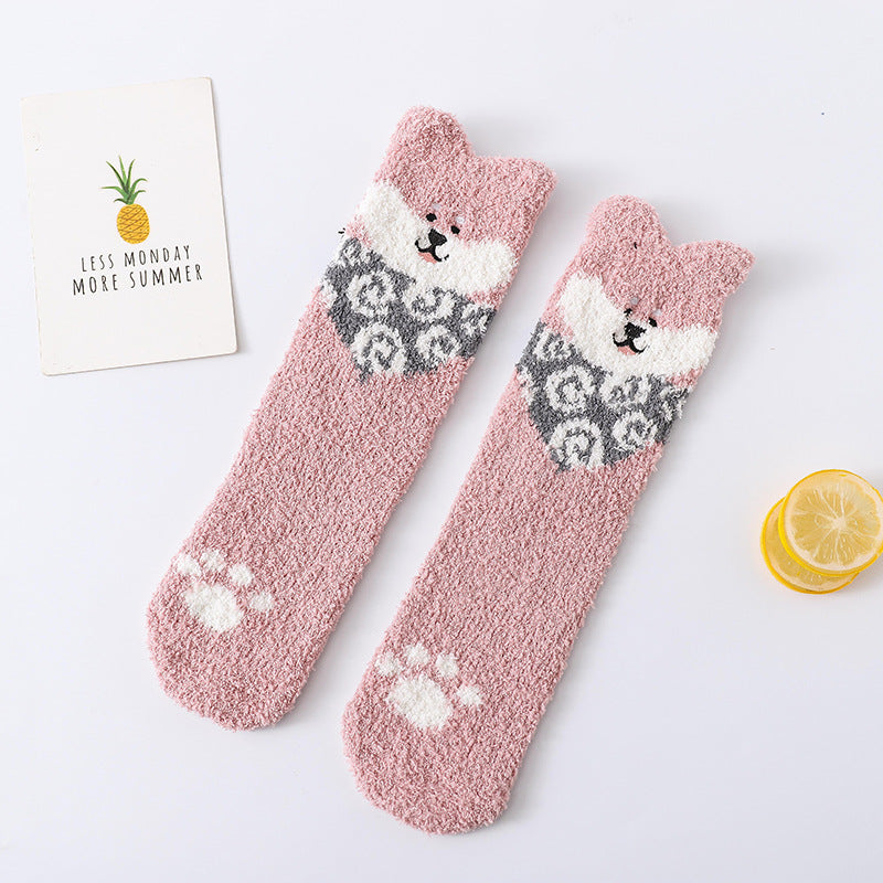Plush Puppy Lounge Socks