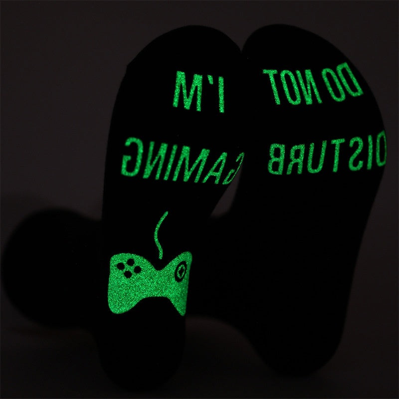 Male Cotton Mid Letter Socks