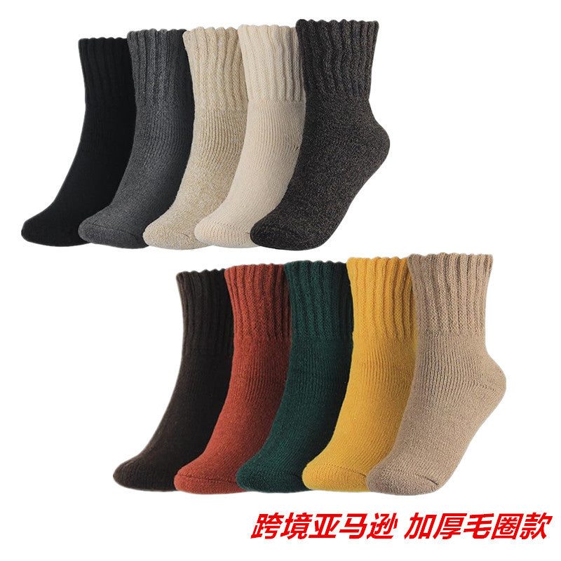 Female Wool Mid-Calf Socks